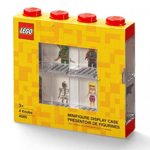 LEGO Minifigure Display Case 8 Red: Bright Red 021