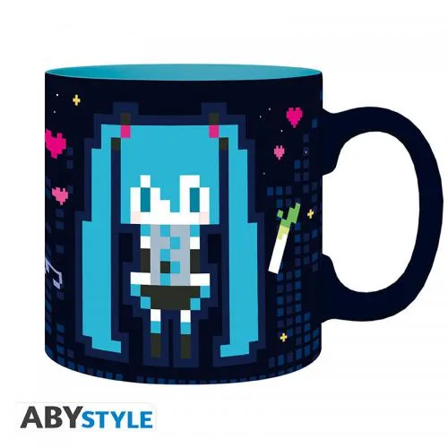 Hatsune Miku Tazza 600ml Heat Change: Miku Pixel Art