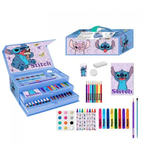 Valigetta di Cancelleria Colorabile Disney Stitch