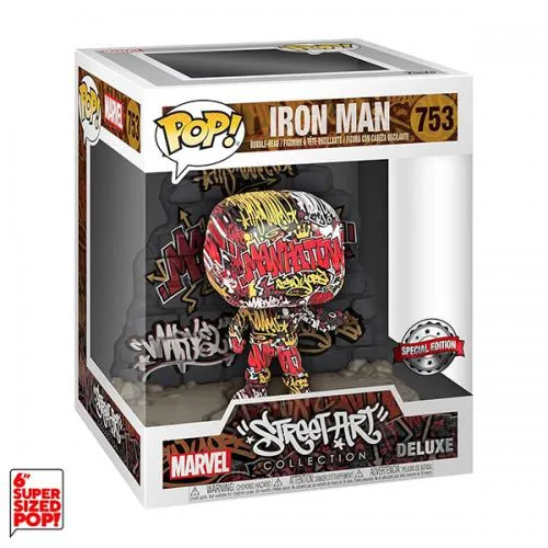 Funko POP! Marvel: Iron Man (Graffiti Deco) (753) EXM DLX