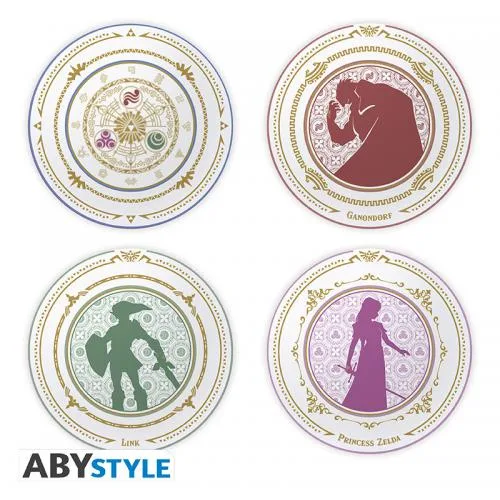The Legend of Zelda Set of 4 Plates: Legends of Hyrule