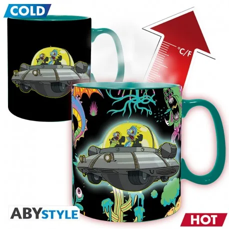 Rick and Morty Tazza Heat Change 460ml: Spaceship