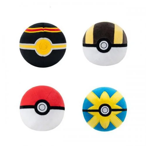 Pokemon Peluche (6pz): Pokeball Version 3 Assortment 10cm