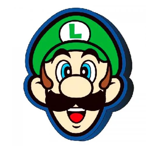 Cuscino Super Mario Bros Luigi 3D 40cm