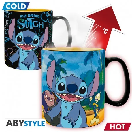 Disney Tazza Heat Change 460ml: Lilo & Stitch (A)