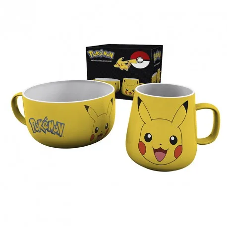 Pokemon Gift Set Colazione: Tazza/Ciotola Pikachu