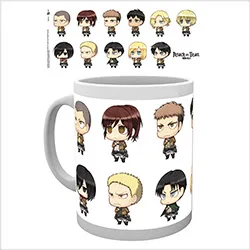 Tazza Attack On Titan - All Chibis - Subli