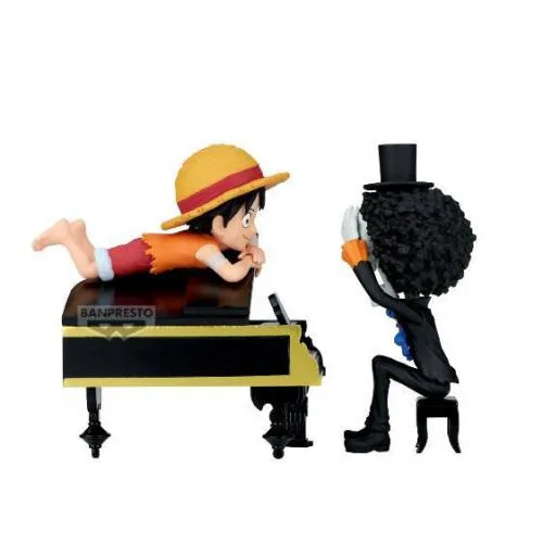 One Piece WCF Log Stories: Luffy & Brook 8cm