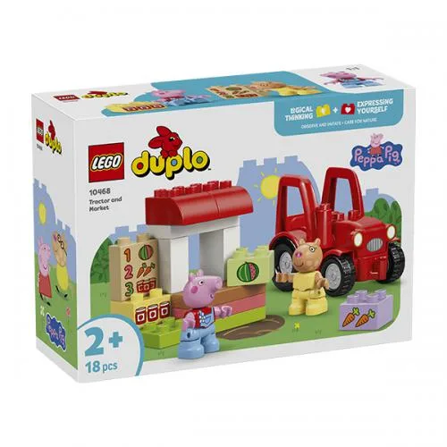 10468 LEGO Duplo Peppa Pig Trattore e Mercato
