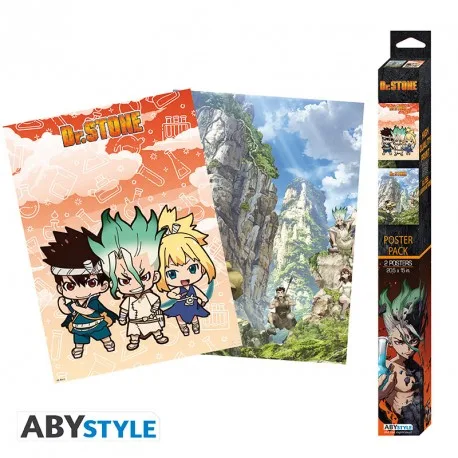 Dr Stone - Set 2 Chibi Poster : Artworks (52x38)