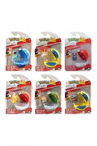 Pokemon Clip 'N' Go Pokeball Wave 10 Assortment (6)