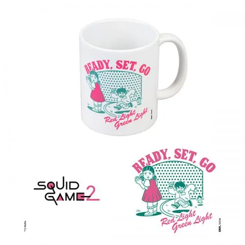 Squid Game Tazza 320ml: Luce Rossa Luce Verde