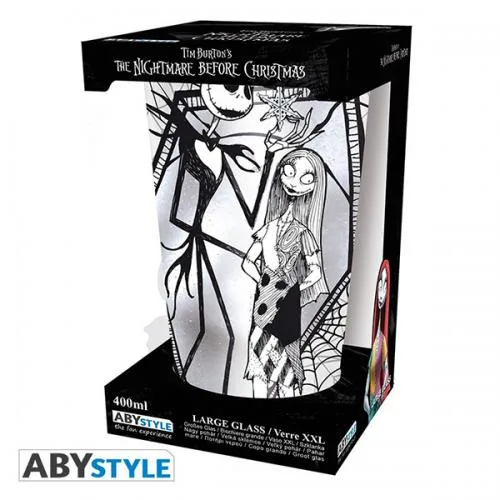 Disney TNBC Large Glass 400ml: Jack & Sally
