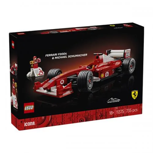 11375 LEGO Icons Ferrari F2004 e Michael Schumacher