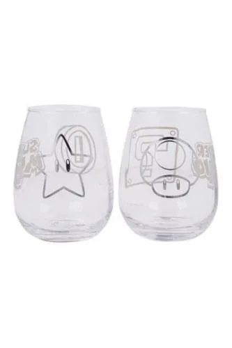 Super Mario Crystal Glasses 510ml 2pk (6pz)