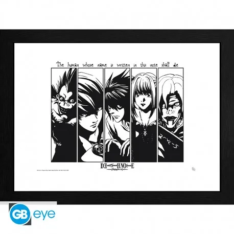 Death Note Framed Print: Usual Suspects 30x40cm