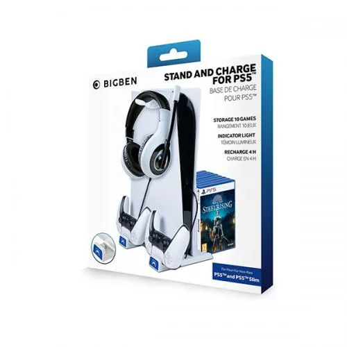 Staffa Ricarica Ps5 e Controller + Storage BgBen