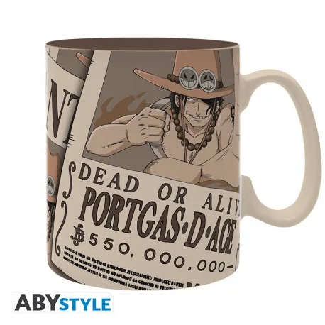 One Piece Tazza 460ml: Wanted Ace