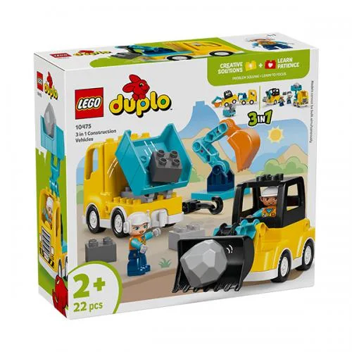 10475 LEGO Duplo Veicoli da Cantiere 3 in 1