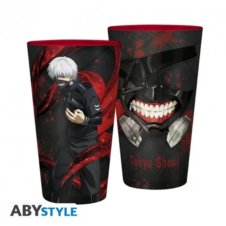 Bicchiere Tokyo Ghoul : Kaneki & Mask 400ml