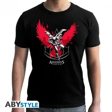 Assassin's Creed T-Shirt (L) Black New Fit: Assassin