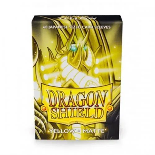 11114 60 Bustine JP Matte Yellow Dragon Shield