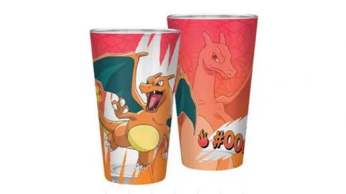 Pokemon Large Glass 400ml: Charizard