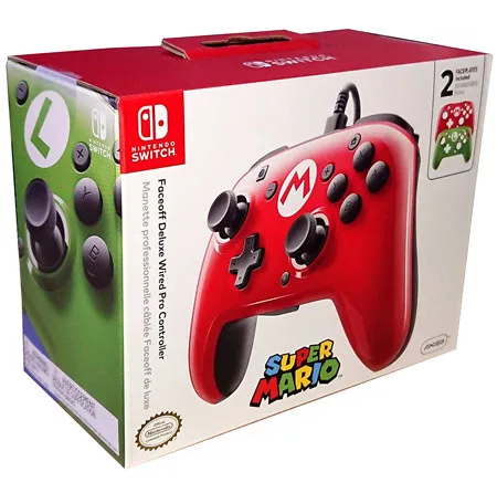 Pro Controller Switch Faceoff Deluxe Mario Deluxe PDP